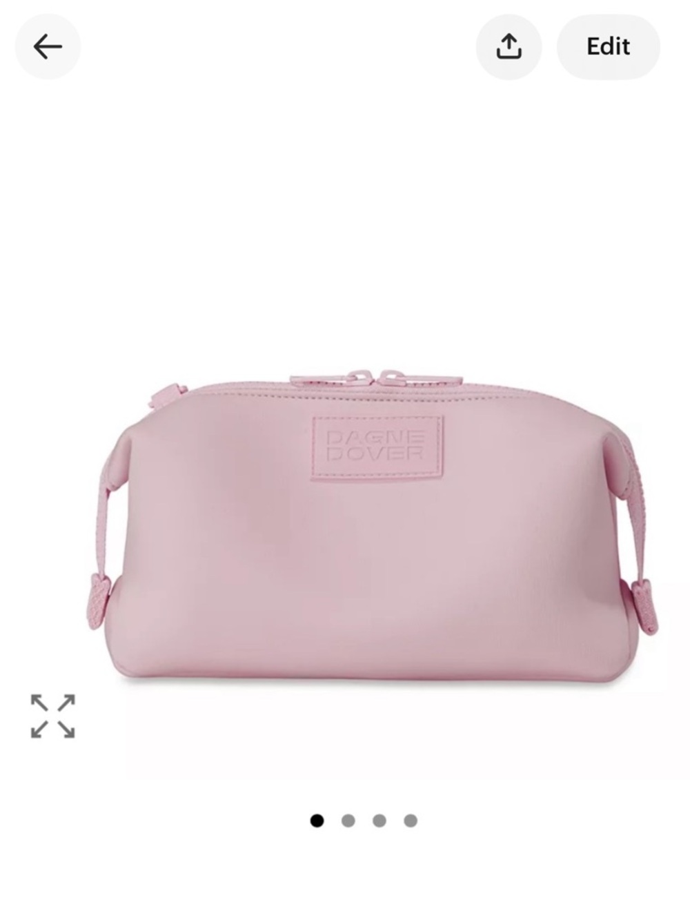 Dagne Dover Hunter Large Neoprene Toiletry Bag in Wild Rose